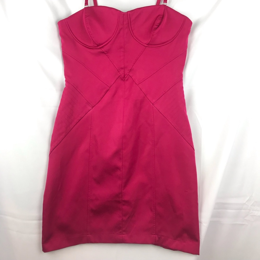 NWT Forever 21 Shocking Pink Mini Dress Lrg